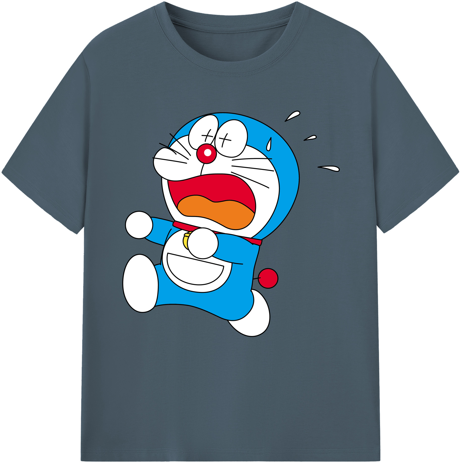 （画像用） ドラえもん Doraemon 綿100％半袖Tシャツ（フロントプリント）
